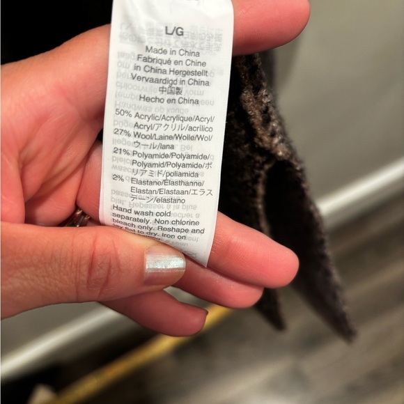 Madewell Brown patterned coat cardigan wool blend warm winter fall cabin core - Picture 13 of 16